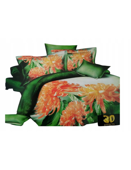 Pościel 3D 200X220+2x70x80 UNIKAT Bawełna-Satyna/Antyalergiczna