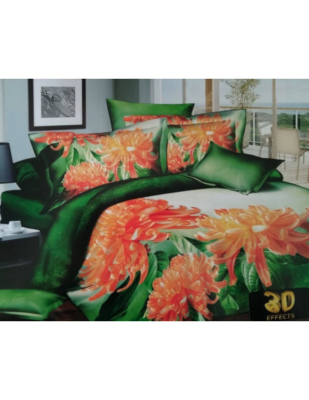 Pościel 3D 200X220+2x70x80 UNIKAT Bawełna-Satyna/Antyalergiczna