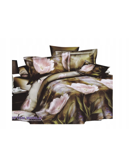 Pościel Mikrofibra 3D 200x220+2x70x80-Certyfikat Wysoka Jakość