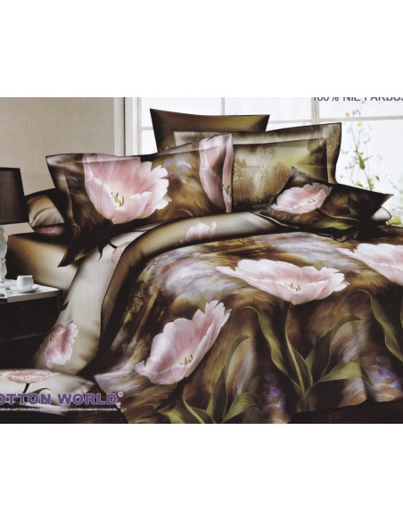 Pościel Mikrofibra 3D 200x220+2x70x80-Certyfikat Wysoka Jakość