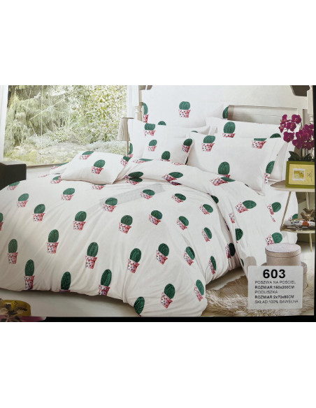 Komplet Pościeli 160x200+Poszewki 70x80 GRUBA MIŁA W DOTYKU 100% BAWEŁNA