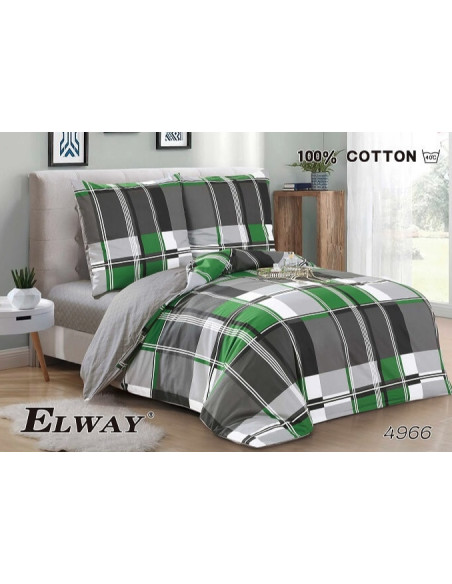 KOMPLET POSĆIELI ELWAY 160X200+70x80CM SATYNA-BAWEŁNA 100%-NAJWYŻSZA JAKOŚĆ