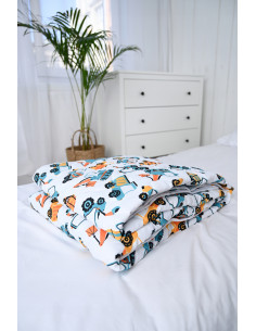 KOŁDRA LETNIA 100x135 CIENKA DLA DZIECKA PIKOWANA Z... 2