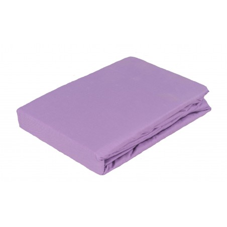 PRZEŚCIERADŁO BAWEŁNA-SATYNA 200X220 Z GUMĄ JASNY FIOLET