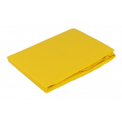 PRZEŚCIERADŁO BAWEŁNA-SATYNA 200X220 Z GUMĄ ŻÓŁTY